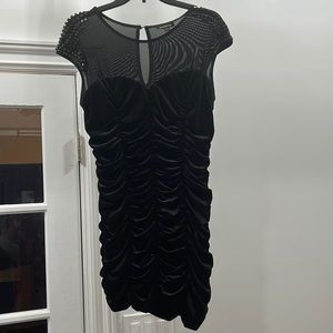 BEBE Mess & Velvet Mini Dress